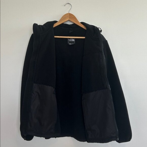 The North Face Womens Large Black Denali Fleece Full Zip Hoodie Jacket XXL - Picture 5 of 6